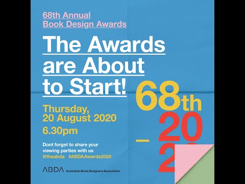 The 68th Australian Book Design Awards 2020 Live!