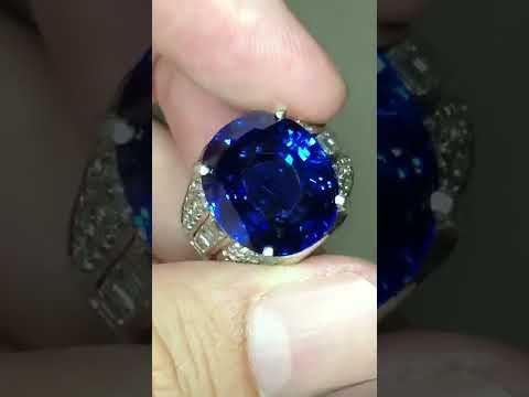 Blue Sapphire Istimewah Ring Emas Berlian Weight 15,72ct Harga Rp 1,200,000,000