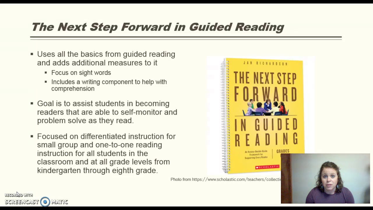 Watch video Next Step Forward Guided Reading Now Next Step Forward Guided Reading