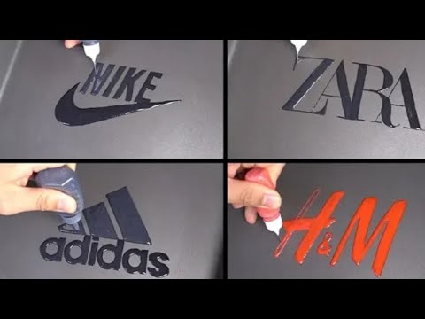 Brand Logos Pancake art -, Nike, Zara, Adidas, H&M