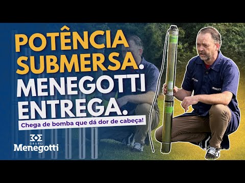 Motobomba Submersa M3SDIM2/18 1CV 60Hz 127V MENEGOTTI-40862009 - Vídeo