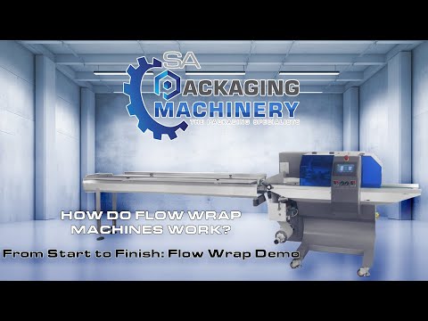 Part of a video titled How a Flow Wrap Packaging Machine Works - YouTube