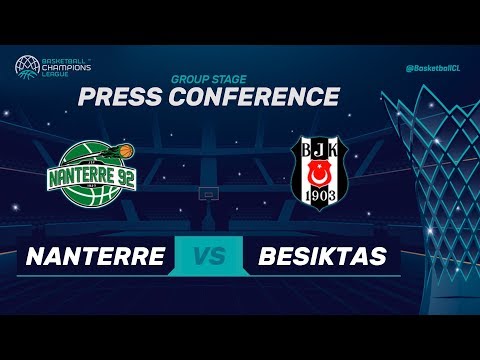 Nanterre 92 v Besiktas Sompo Japan - Press Conference - Basketball Champions League 2017-18