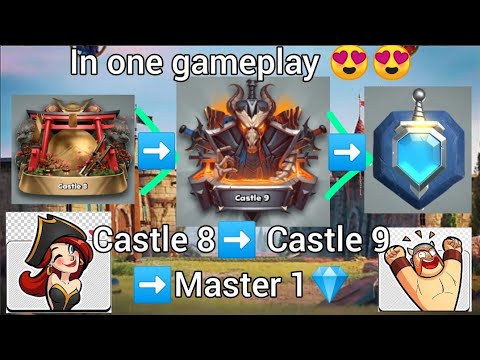 Castle 8➡️Castle 9 ➡️master 1💎 full gameplay /castle crush /Gaming TV