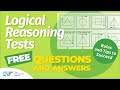 Logical Reasoning Test Questions & Answers (2024) | 5 Examples & Worked Solutions | Practice