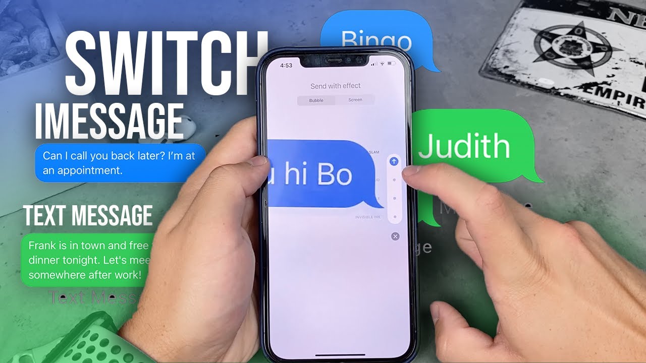How to send blue messages on iPhone?