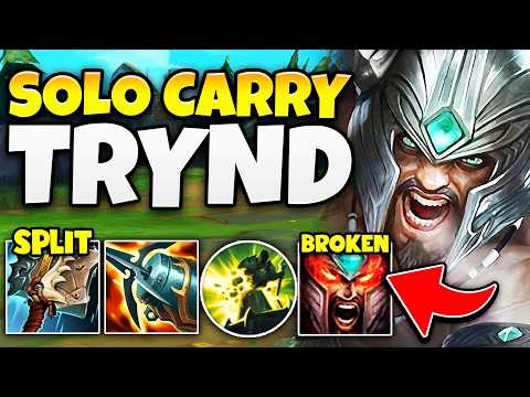 HOW TO LITERALLY SOLO CARRY GAMES WITH TRYNDAMERE (PERFECT SPLIT PUSHING)