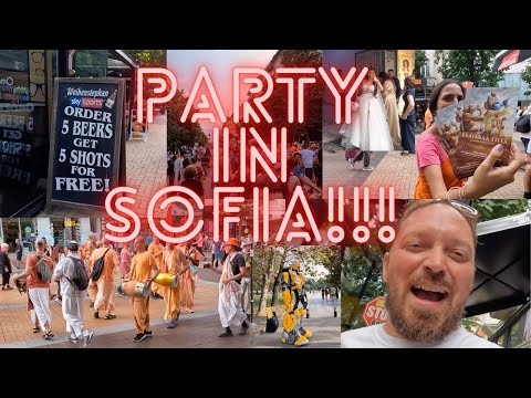 Festa em Sofia!!! Vitosha Boulevard é onde está