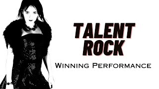 Giselle Minns' winning Talent Rock performance live on American television.