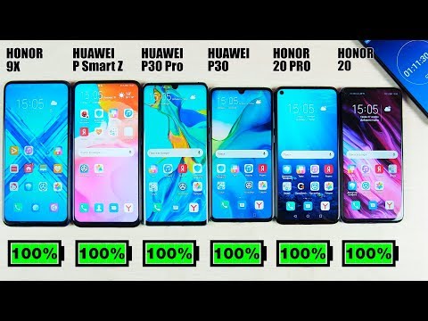 КАКОЙ СМАРТФОН ПРОДЕРЖИТСЯ ДОЛЬШЕ? 🔥 HONOR 9X, HUAWEI P SMART Z, HUAWEI P30 PRO ИЛИ