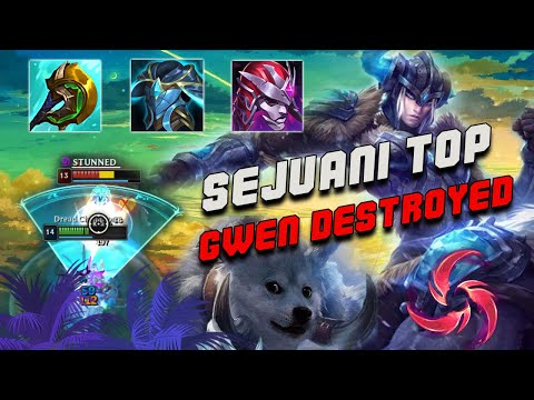 Sejuani Top OUTPLAYS Gwen - OFF META TOP GAMEPLAY S12