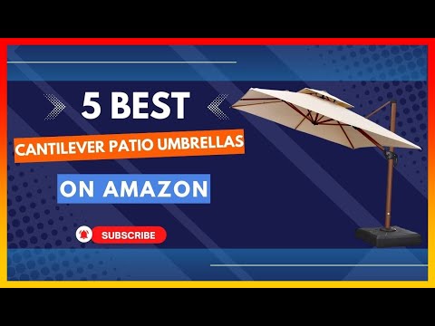 ✨ Best Cantilever Patio Umbrellas on Amazon ❤️ Top 5 Review | Buying Guide