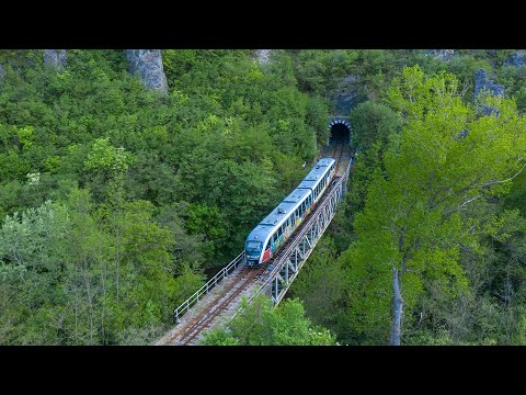Air trainspotting (BG) - Passenger trains in the picturesque Zemen gorge