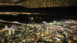 preview picture of video 'Epic night flight over San Francisco'