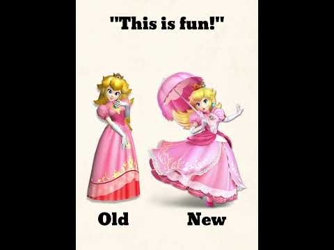 Peach Voicelines Then Vs Now #smashultimate #smashbros #mario