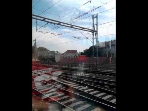 Jízda vlakem z prahy