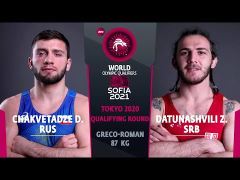 1/2 GR - 87 kg: D. CHAKVETADZE (RUS) v. Z. DATUNASHVILI (SRB)