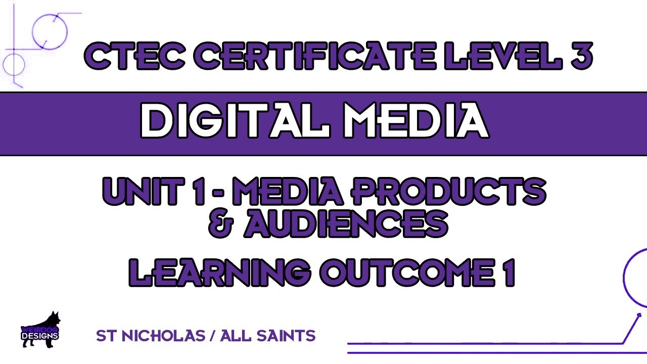 OCR Digital Media Level 3 Unit 1 - Learning Outcome 1