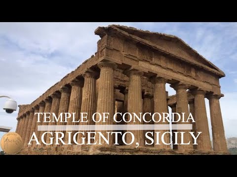Temple of Concordia Agrigento Sicily | Valley of the Temples | 4K