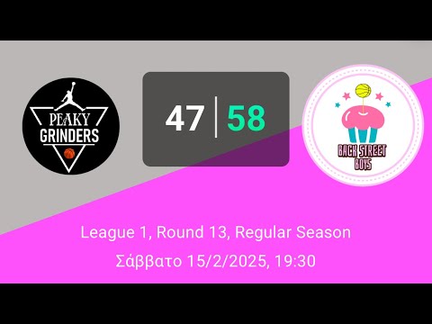 Peaky Grinders 47-58 Backstreet Boys- (Round13-League1-15/02/2025)