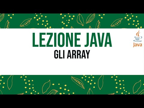 Java: gli array #java #array