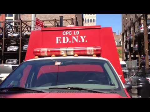 FDNY CPC L-9 SUPPORT UNIT, "CHEMICAL PROTECTIVE CLOTHING" AT GREAT JONES ST. IN EAST VILLAGE OF NYC.