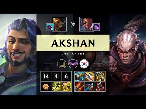 Akshan ADC vs Lucian - KR Master Patch 25.08