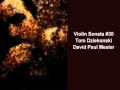 Violin Sonata 30 Tom Dziekonski David Paul Mesler
