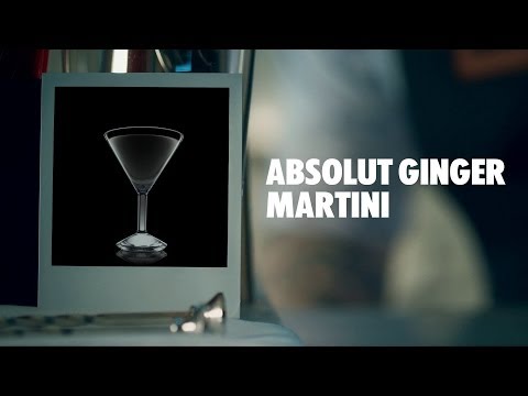 ABSOLUT GINGER MARTINI DRINK RECIPE - HOW TO MIX