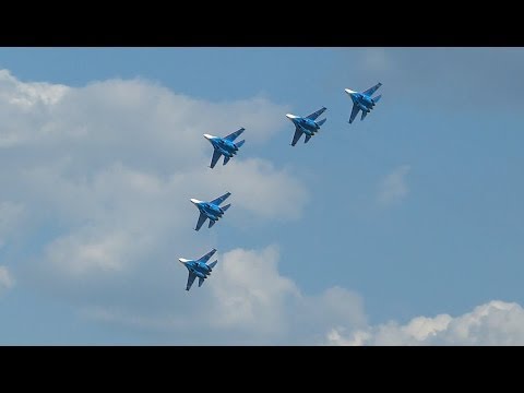 Russian Knights Su-27 (Russkije Vityazi - Orosz Vitézek) Repülőnap Kecskemét 2013.