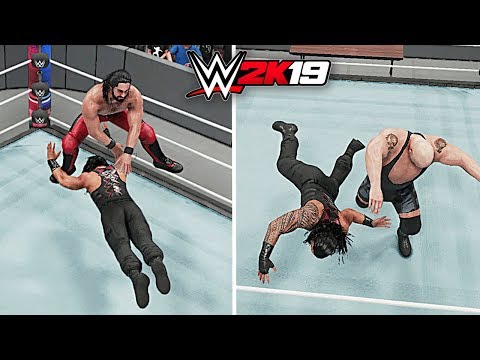 WWE 2K19 - 7 Ways to Escape from a Spear!!