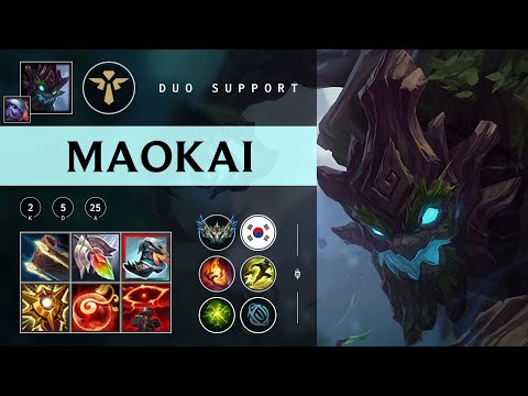Maokai Support vs Zyra - KR Challenger Patch 25.22