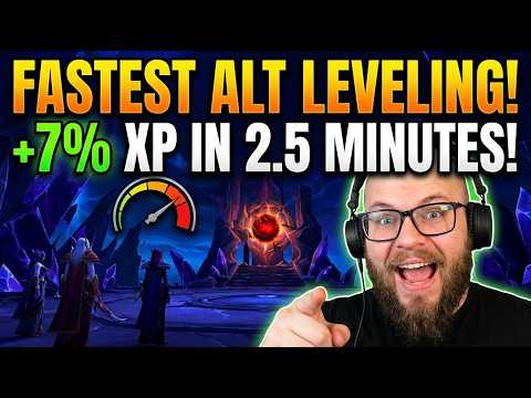 7% XP in 2.5 MINUTES! 😱 Fastest Alt Leveling Guide in WoW Midnight