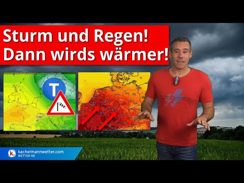 Sturm und Regen, dann wärmer, im Norden alles sehr zäh ...