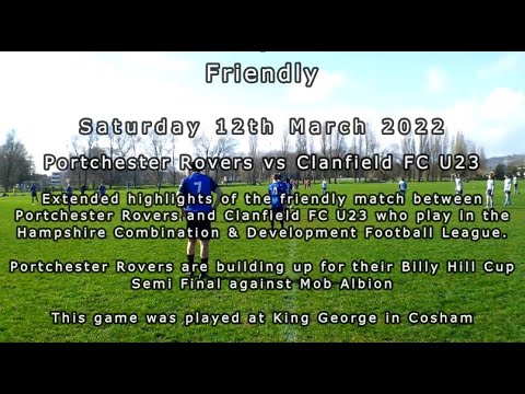 Portchester Rovers vs Clanfield U23 - Friendly