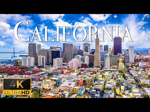 FLYING OVER CALIFORNIA (4K UHD) - Relaxing Music Along With Beautiful Nature Videos - 4K Video HD