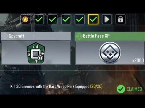 Call Of Duty Mobile Kill 20 Enemies with the Hard Wired Perk Equipped Task Complete