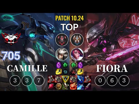JDG 705 Camille vs Fiora Top - KR Patch 10.24