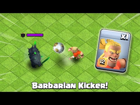 Barbarian Kicker vs All Troops! - Clash of Clans
