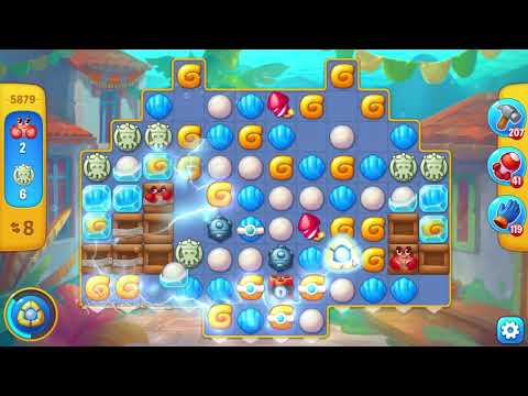 Fishdom 5879 Level - 16 moves - NO BooSTERS