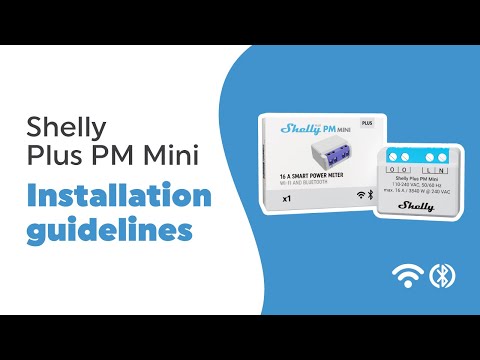 Shelly Plus PM Mini - Installation video
