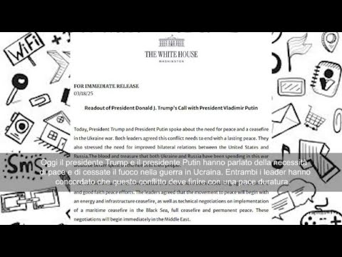 Trump-Putin, telefonata di 3 ore. Il messaggio della Casa Bianca: Concordata una pace duratura