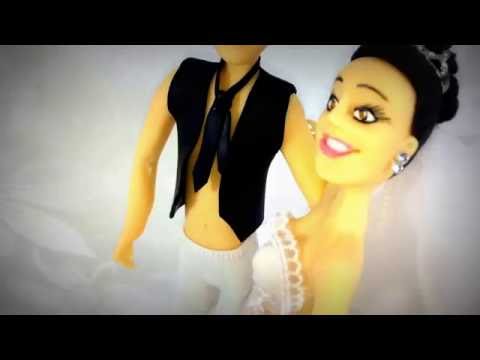 Noivinhos de biscuit