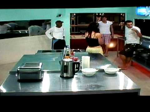 Dane Bowers Scares House Mates on  Celeb Big Brother.