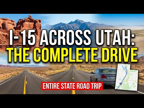 Dirigindo na Interestadual 15 por todo o estado de Utah (timelapse)