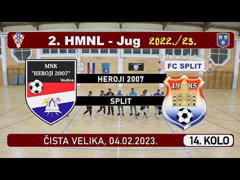 2. HMNL Jug: HEROJI 2007 - SPLIT  0:4, 04.02.2023.