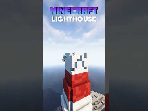 EPIC Minecraft Lighthouse Timelapse! 😱 #shorts