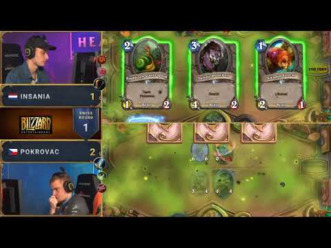 HCT Dreamhack Winter: Insania vs Pokrovac - Hearthstone Sweden Grand Prix 2018 | Day 1 SwissStage R1
