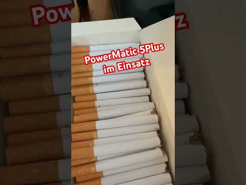 PowerMatic 5 Plus + im Einsatz ohne Probleme Zigaretten Stopfmaschine vollautomatisch