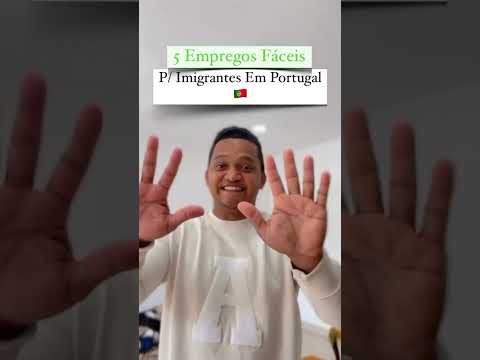 Os 5 empregos mais fáceis para recém chegado em #portugal #moraremportugal #imigrantebrasileiro 🇵🇹